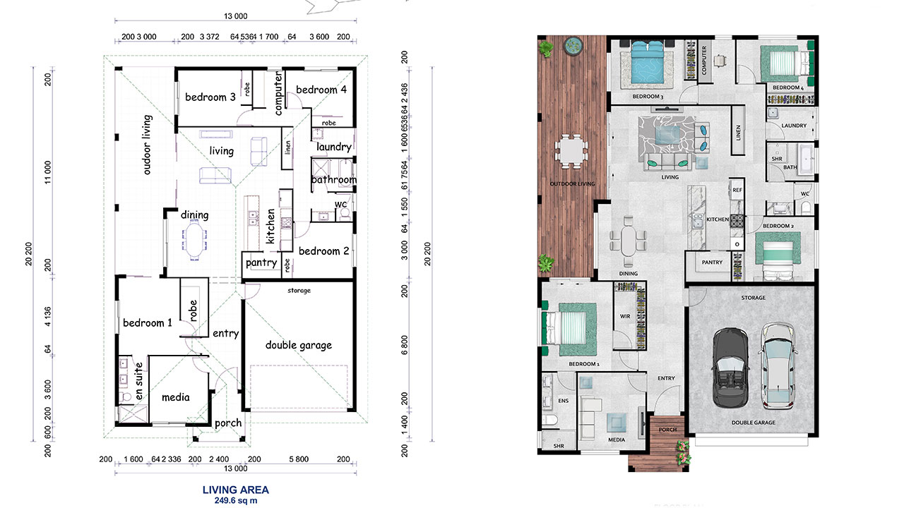 Custom Floor Plan Templates