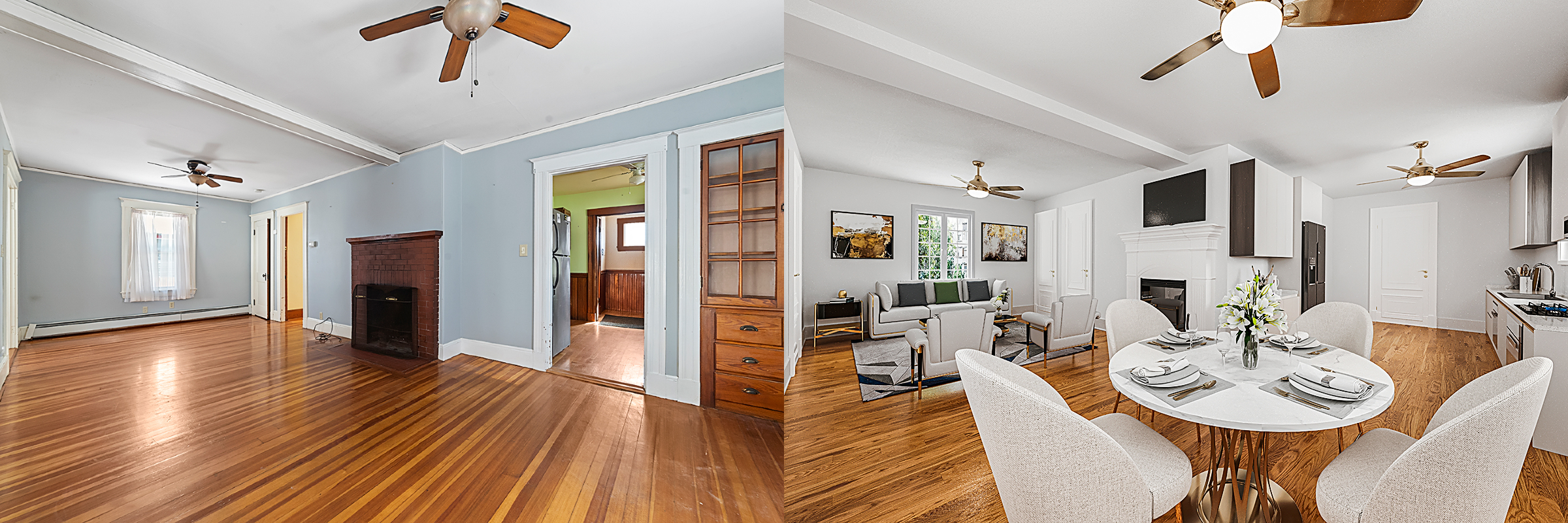 Virtual Staging – before and after